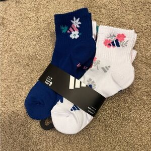 New Adidas Girls Crew Socks
